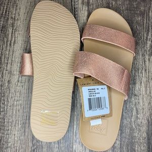 Women’s Reef Cushion Bounce Vista Slide Sandals Size 10